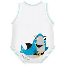 J Bimbi Body Neonato Senza Maniche In Cotone Bio 0-36 Mesi Squalo-1