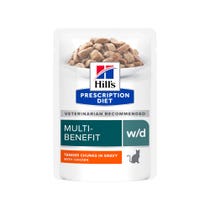 Hill's Prescription Diet W/D Multi-Benefit Alimento Per Gatti Con Pollo 85g-2