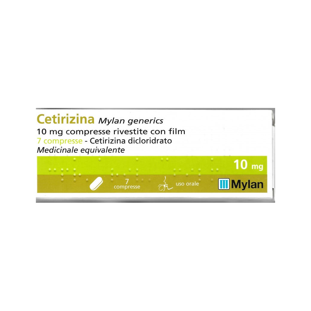 Cetirizina Mylan 7 Compresse Rivestite 10mg  - 3