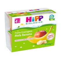 Hipp Bio Frutta Grattugiata Mela Banana 4M+ 4x100g - 2