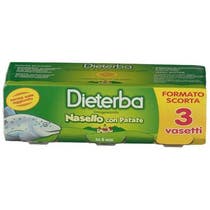 Dieterba Omogeneizzato Nasello 3 Pezzi 80g - 2