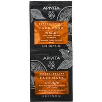Apivita Express Beauty Maschera Viso Illuminante Arancia 2x8ml - 2