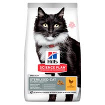 Hill's Science Plan Mature Adult 7+ Sterilised Cat Alimento Per Gatti Al Pollo Sacco 1,5kg-2