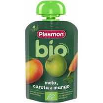 Plasmon Pouches Bio Mela Carota Mango 100g-1