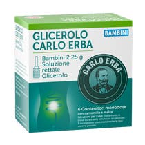 Glicerolo Bambini 6 Microclismi 2,25g Carlo Erba Camomilla/Malva - 2