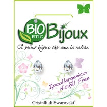 Orecchino Bioetic Bijoux Goccia Swarovski 6x8mm Crystal 1 Paio - 1