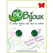 Orecchino Bioetic Bijoux Xirius 6,2mm Smeraldo - 1