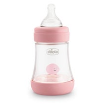 Chicco Perfect 5 Biberon 150 ml Rosa - Flusso LENTO - 1