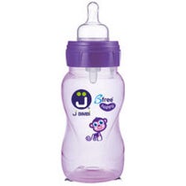 J Bimbi B Free Me Viola Biberon Polipropilene Tettarella Silicone 260ml 0 Mesi+ - 1