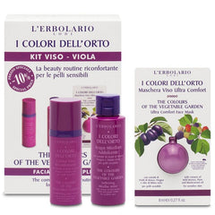 L'erbolario I Colori Dell'orto Kit Viso Viola Riconfortante Per Pelli Sensibili 1 Kit