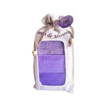 Confezione Saponette Rettangolari 3X100g Fiori di Lavanda - 1