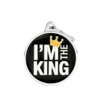 Medaglietta Per Cani E Gatti Personalizzata I'm The King-1