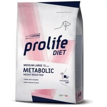 Prolife Dog Diet Metabolic Cibo Secco Per Cani Taglia Media/Grande Sacco 2kg-3