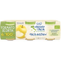 Mellin Viaggio D'Italia Omogeneizzato Mela Golden 6x100g 4Mesi+ - 1