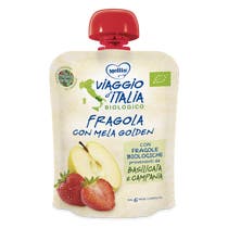 Mellin Viaggio D'Italia Merenda Bio Fragola Con Mela Golden 90g - 2