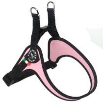 Tre Ponti Pettorina Easy Fit Con Sottopancia Regolabile Bordo Cannetè Rosa Per Cani 7/9kg Taglia 3,5