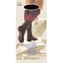 Solidea Gambaletto Unisex Punta Aperta 70 Den Colore Camel Taglia L
