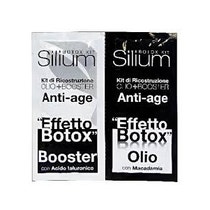 KIt Ricostruzione Capelli Silium Antiage Acido Ialuronico E Macadamia 2x12ml - 1