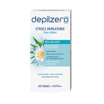 Depilzero 20 Strisce Depilatorie Viso Bikini - 2